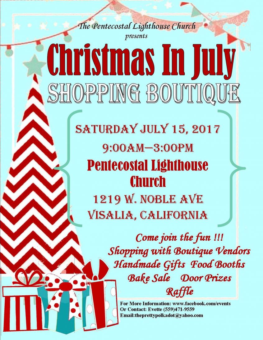 "Christmas In July" Fundraiser Boutique Spirit 88.9 & 100.1