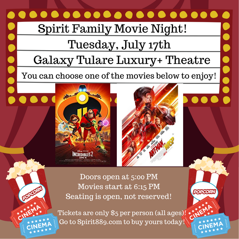 sold out spirit family movie night spirit 88 9 100 1