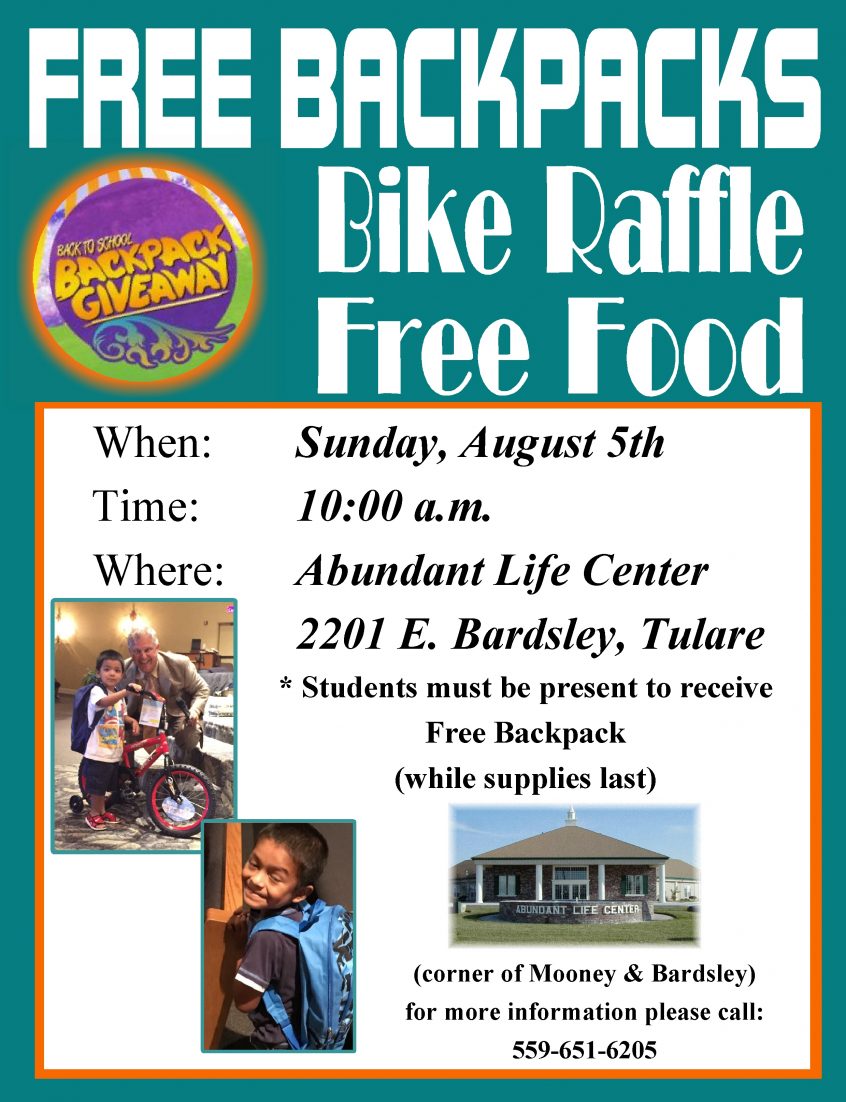 Free School Supplies Giveaway Visalia California FREE SCHOOL SUPPLIES GIVEAWAY VISALIA CALIFORNIA