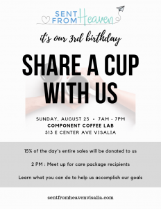 Sent from Heaven's 3rd Birthday @ Component Coffee Lab