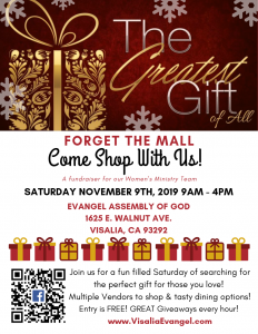 Greatest Gift Shopping Event @ Evangel Assembly of God